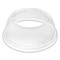 Karat Plastic Wide Opening Dome PET Lids Fits 12 oz. to 24 oz. Cold Cups - Clear (1000/Carton)